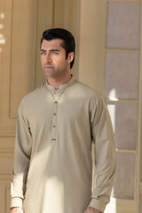 Stitched Elegant Kurta With Matching Trouser for Men - Soft Green - A Man