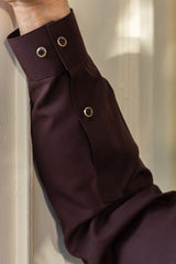 Stitched Premium Embroidered Kurta With Matching Trousers for Men - Dark Brown