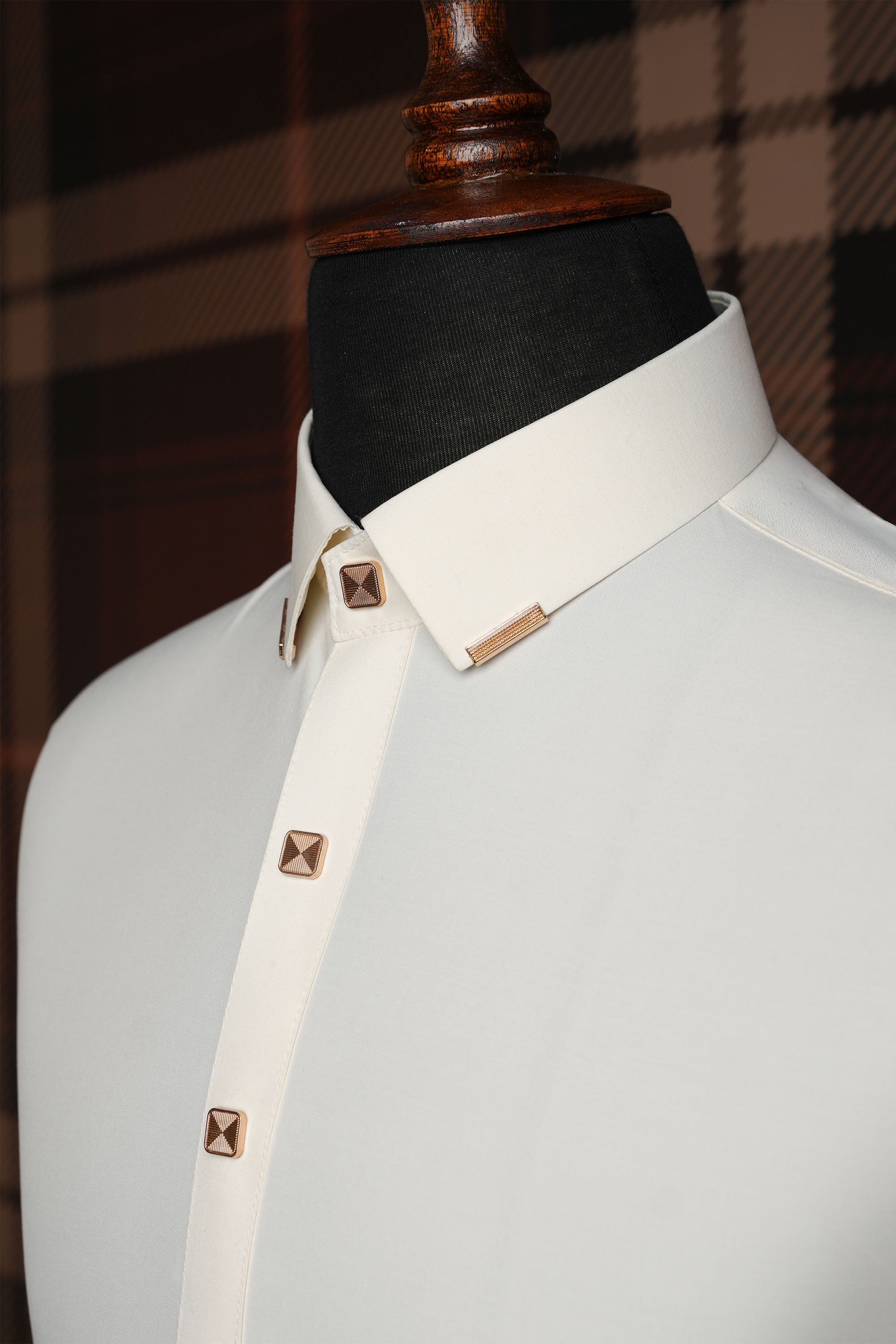 Classic Kameez Shalwar with Signature Collar Detailing - Boski